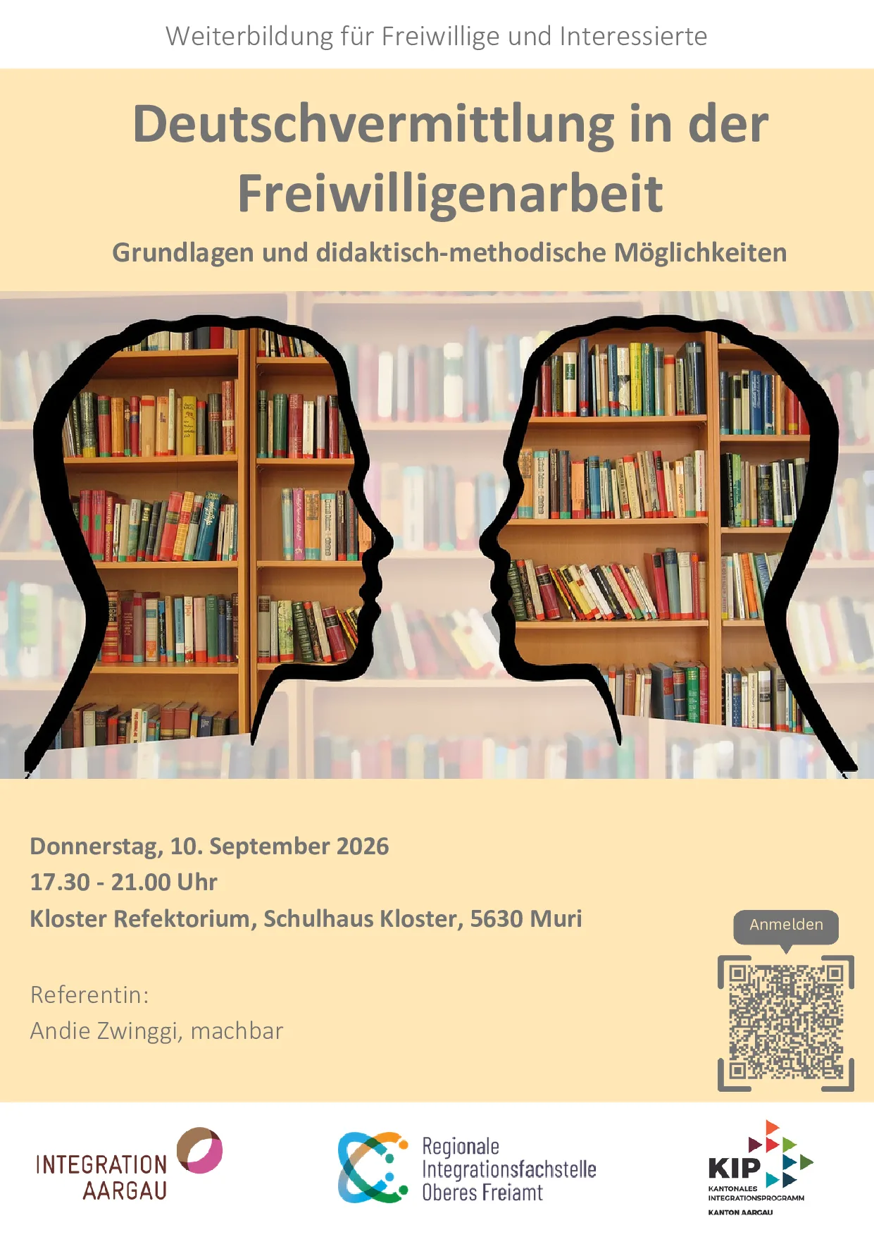 Deutschvermittlung in der Freiwilligenarbeit